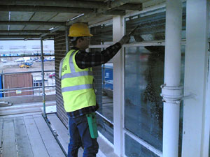 Industrial window cleaning